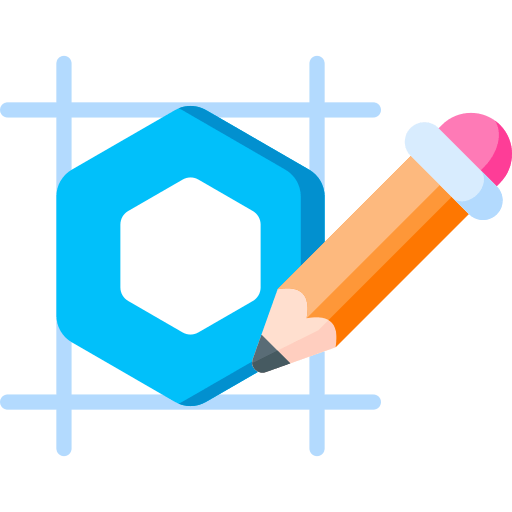 hexagon with pencil